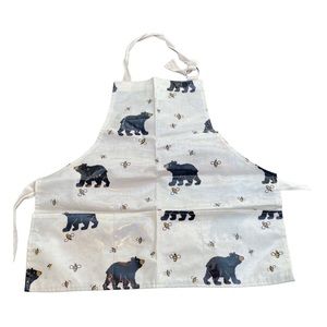 Little Kids Black Bear Apron
